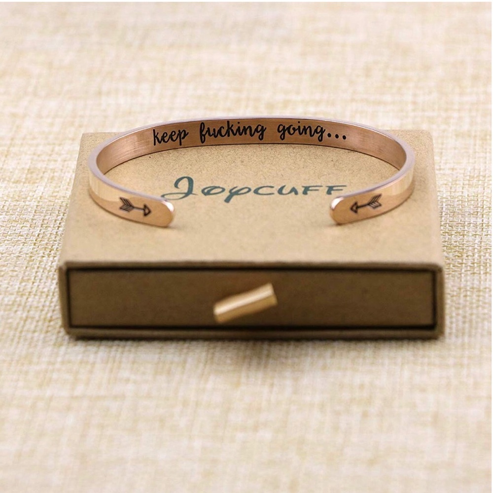 Inspirational Engraved Women’s Bracelet